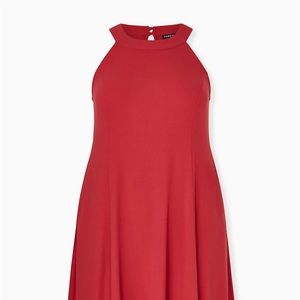 Torrid Fluted Red Dress, 1X